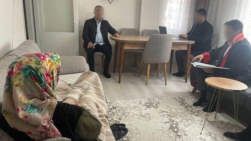 Miras davasında duruşma, hastanın evinde görüldü