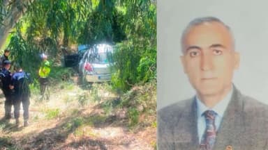 Ağaca çarpan otomobilin sürücüsü emekli savcı hayatını kaybetti