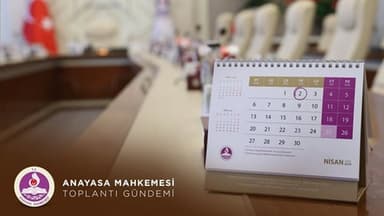 AYM'nin 2 Nisan 2026 Genel Kurul gündemi
