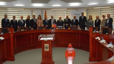 AYM Başkanı Özkaya, Kuzey Makedonya Anayasa Mahkemesini ziyaret etti