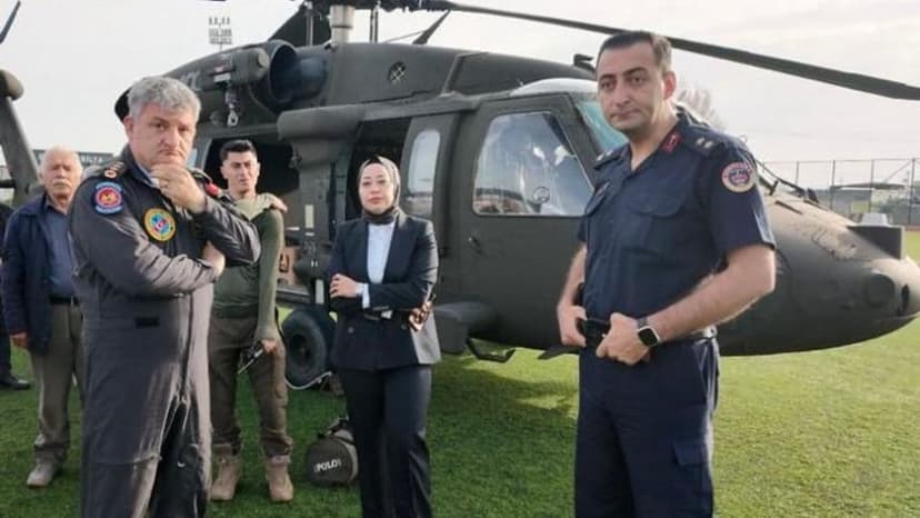 Hakim, helikopterle keşfe çıktı!