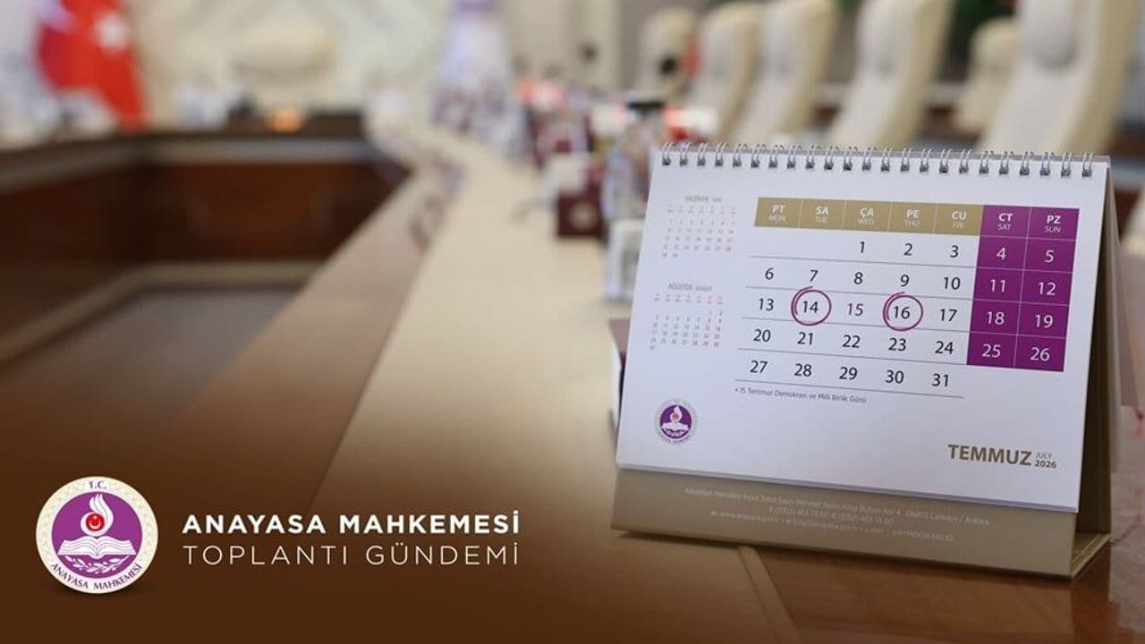 AYM'nin bu haftaki Genel Kurul gündemi (14 - 16 Temmuz)
