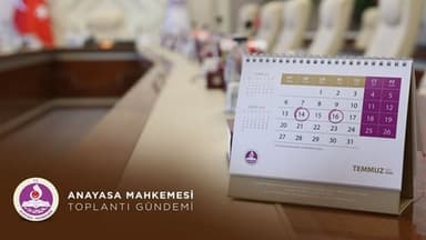 AYM'nin bu haftaki Genel Kurul gündemi (14 - 16 Temmuz)