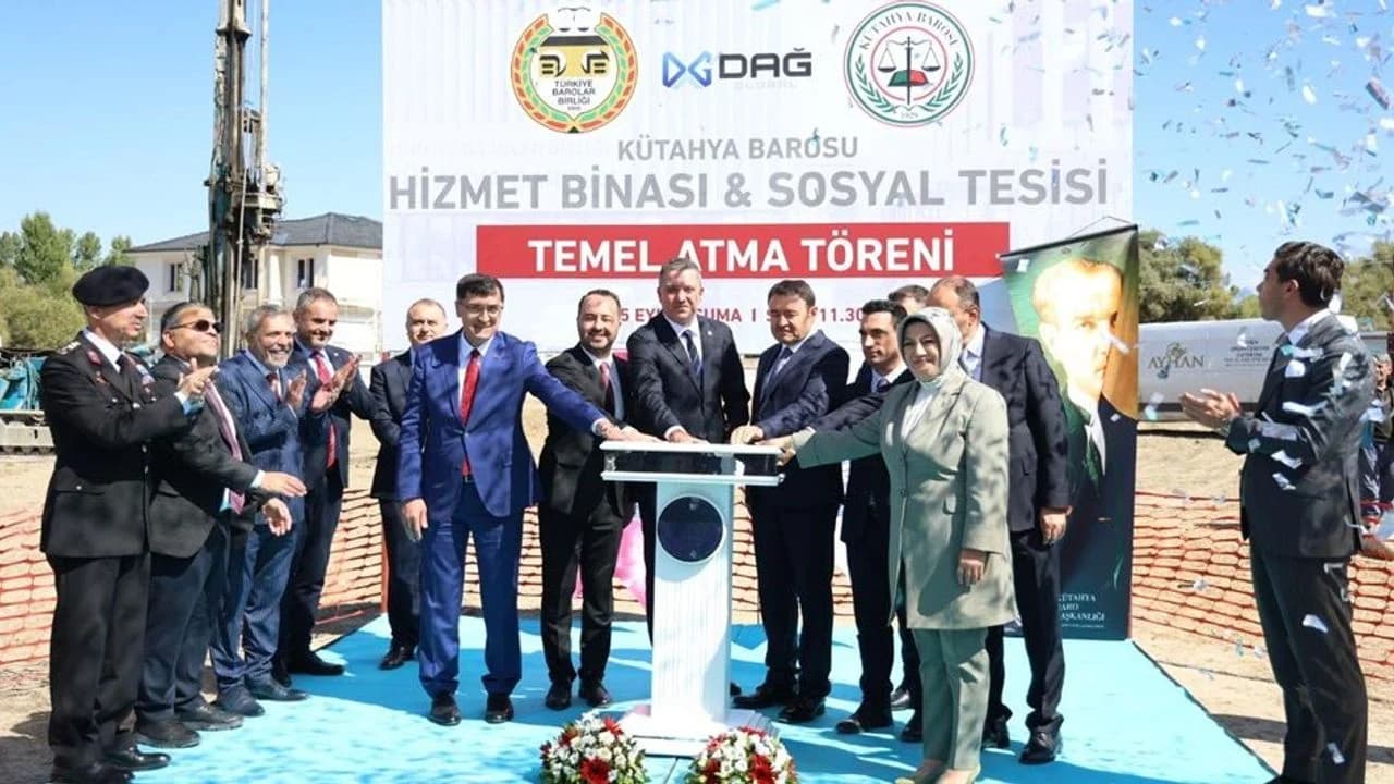 TBB Başkanı Sağkan, Kütahya Barosu Hizmet Binası Atma Töreni’ne katıldı