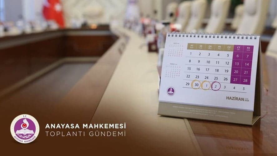AYM'nin bu haftaki Genel Kurul ve Bölümler gündemi belli oldu