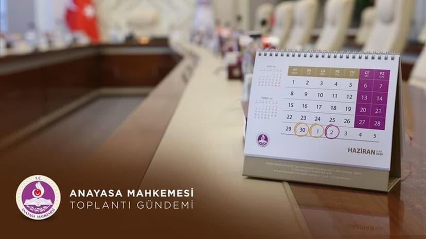 AYM'nin bu haftaki Genel Kurul ve Bölümler gündemi belli oldu