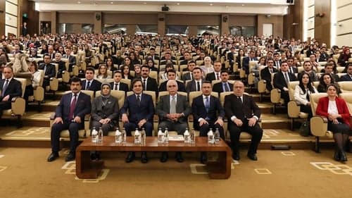 AYM Başkanı Özkaya, hâkim ve savcı yardımcıları ile bir araya geldi