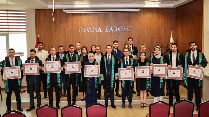 Adana Barosu&#039;nda ruhsat töreni