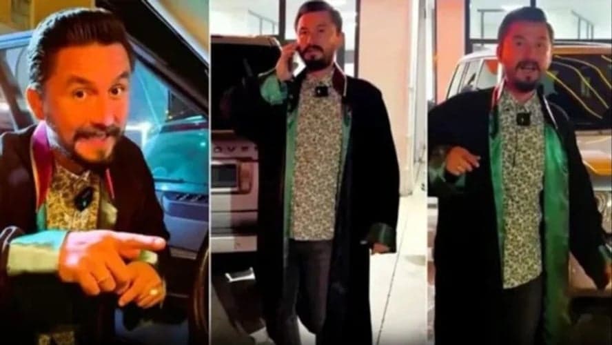 Avukat cübbesi giyerek &#039;reklam&#039; yapan galericiye suç duyurusu