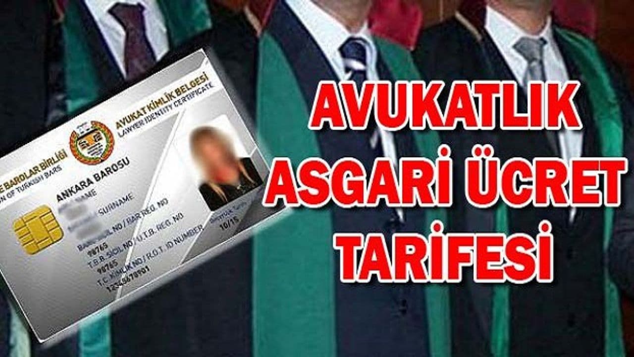 Avukatlık Asgari Ücret Tarifesi&#039;nde yüzde 36 artış yapıldı