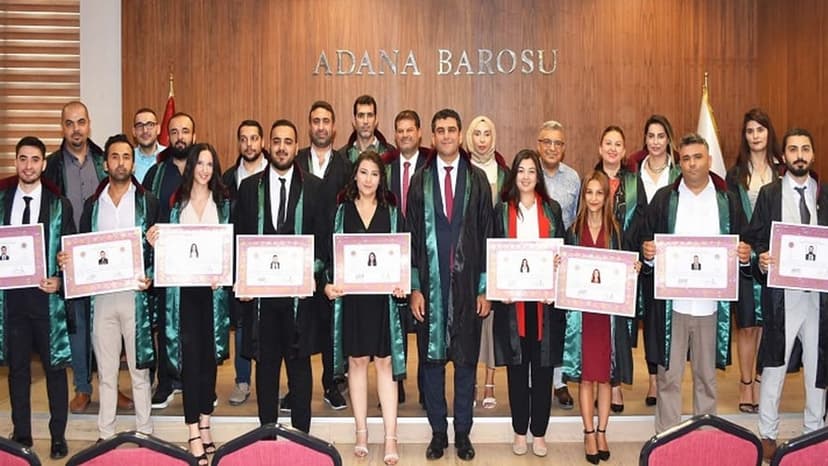 Adana Barosu&#039;nda yeni adli yılın ilk ruhsat töreni