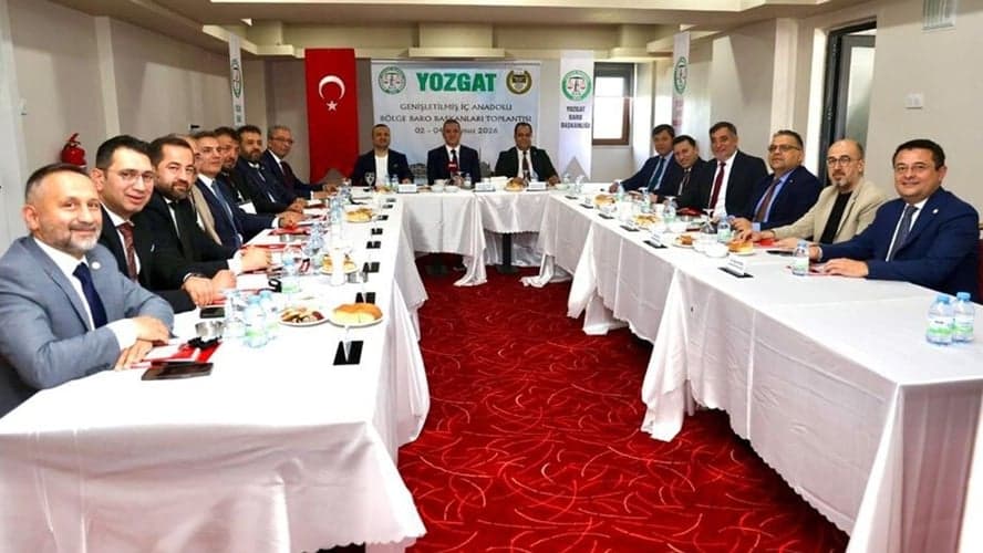 İç Anadolu Bölge Baro Başkanları Toplantısı Yozgat Barosu'nun ev sahipliğinde yapıldı