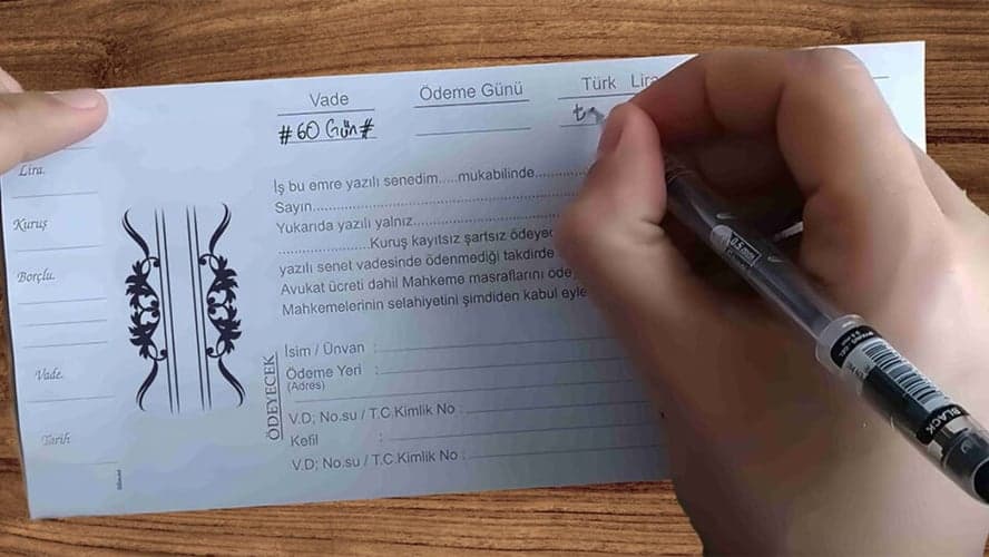 Senette yeni dönem: Elle doldurulan senetler geçerliliğini yitirecek!