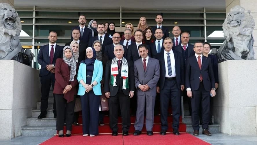 AYM Başkanı Özkaya, Filistin Yargı Heyetini kabul etti